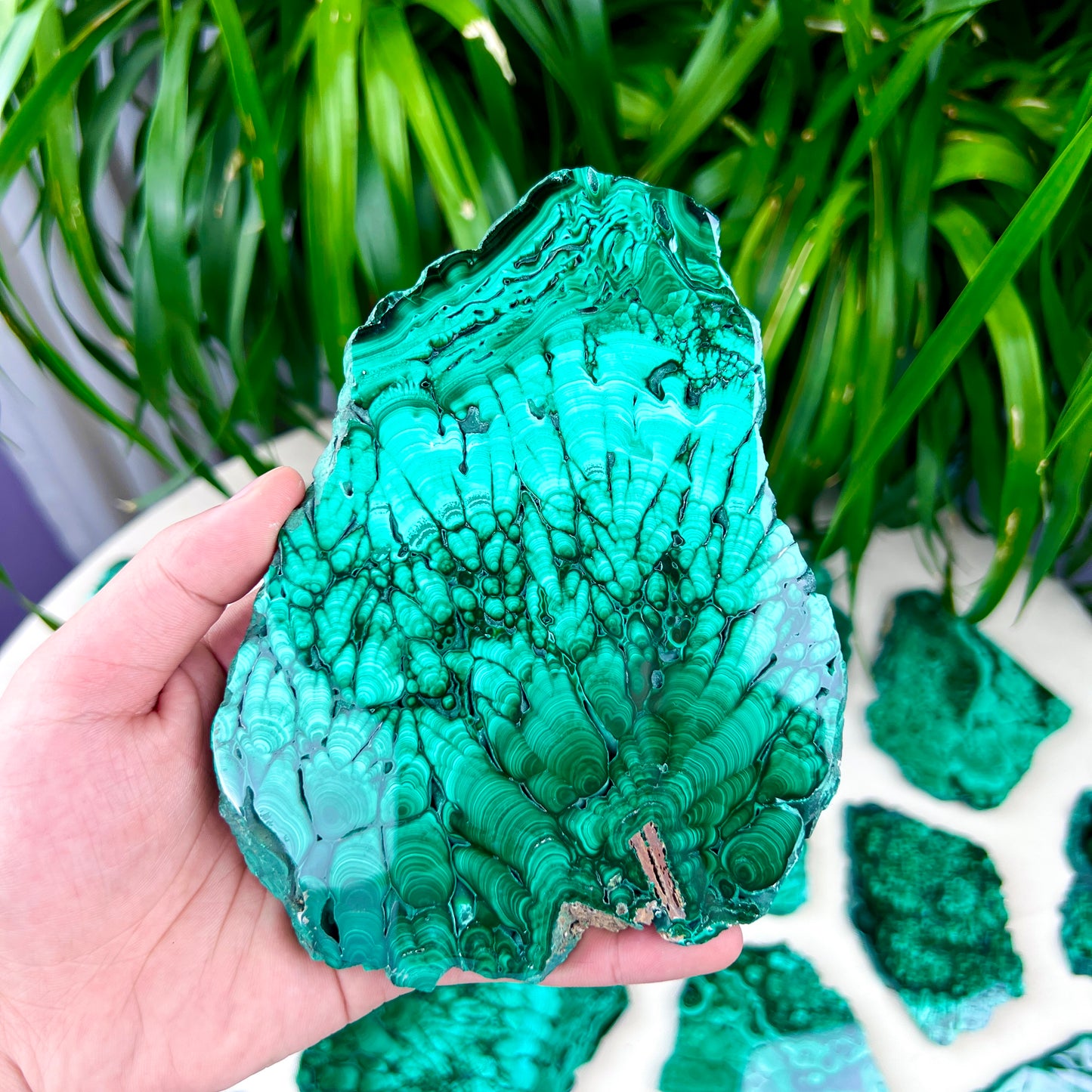 malachite slab