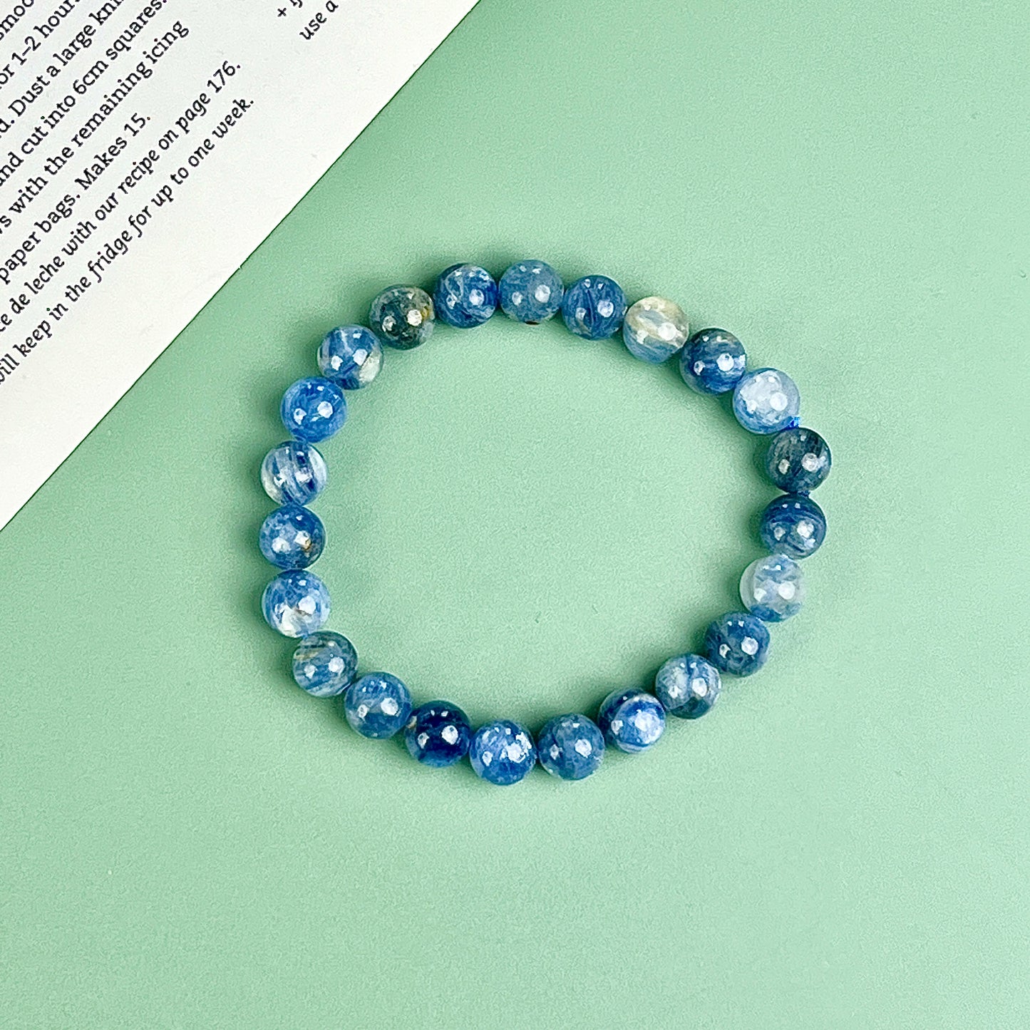 kyanite bracelet 8mm