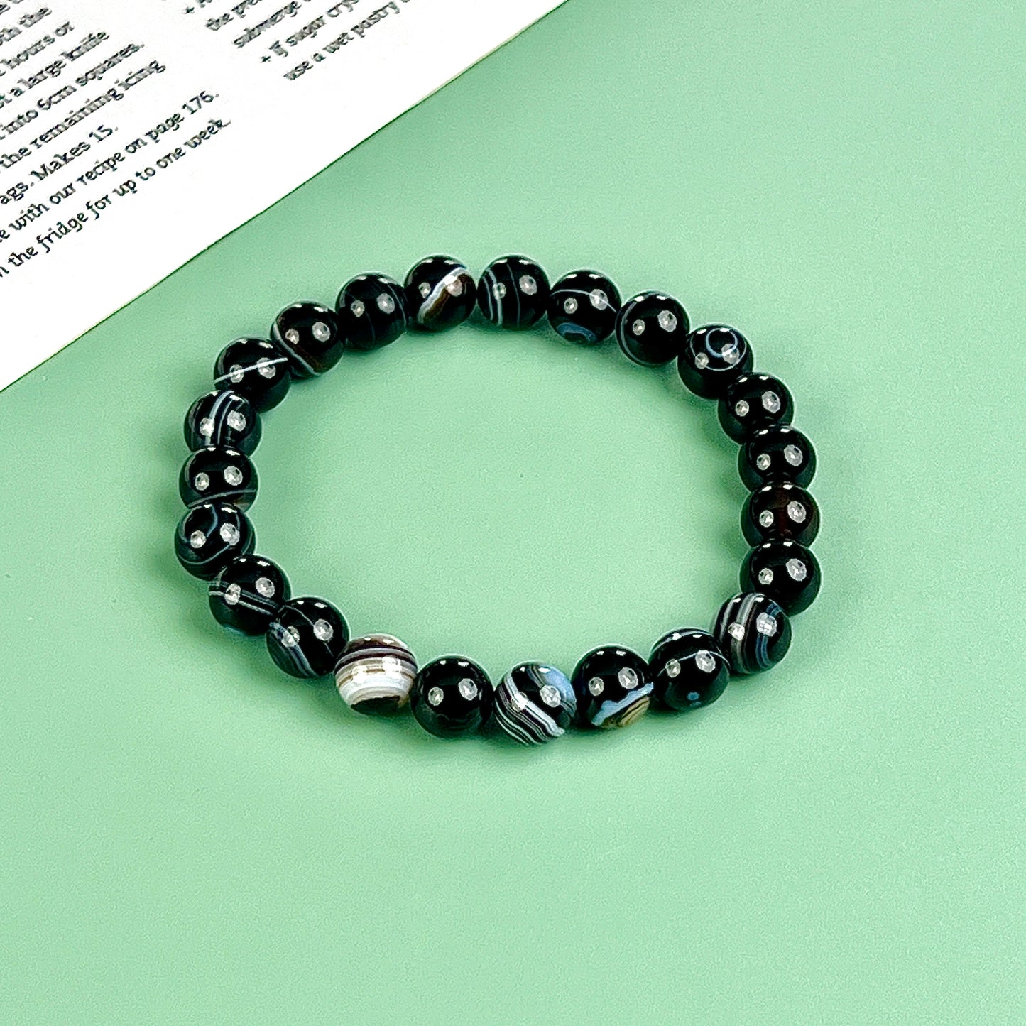 black sardonyx bracelet 8mm