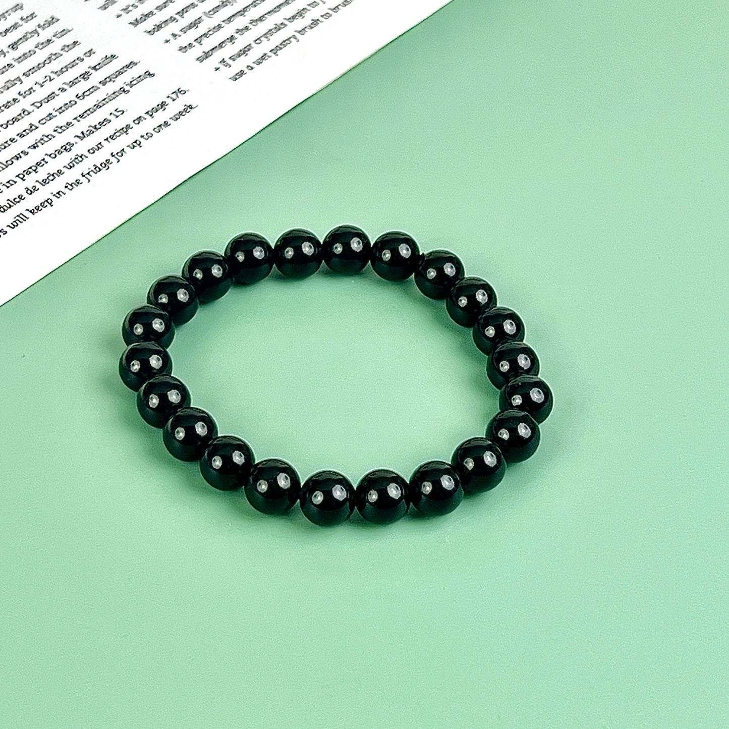 black obsidian bracelet 8mm
