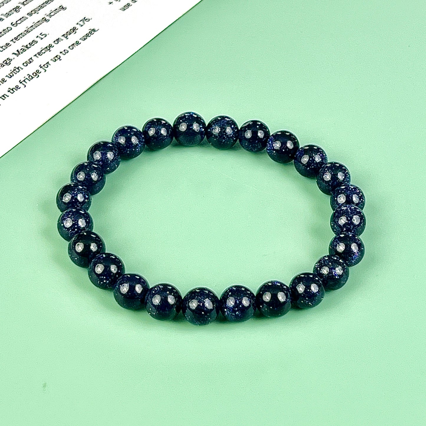 blue sand bracelet 8mm