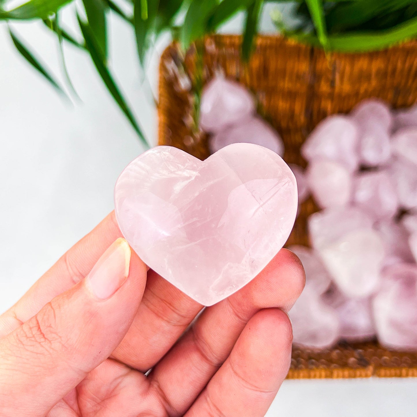 rose quartz heart
