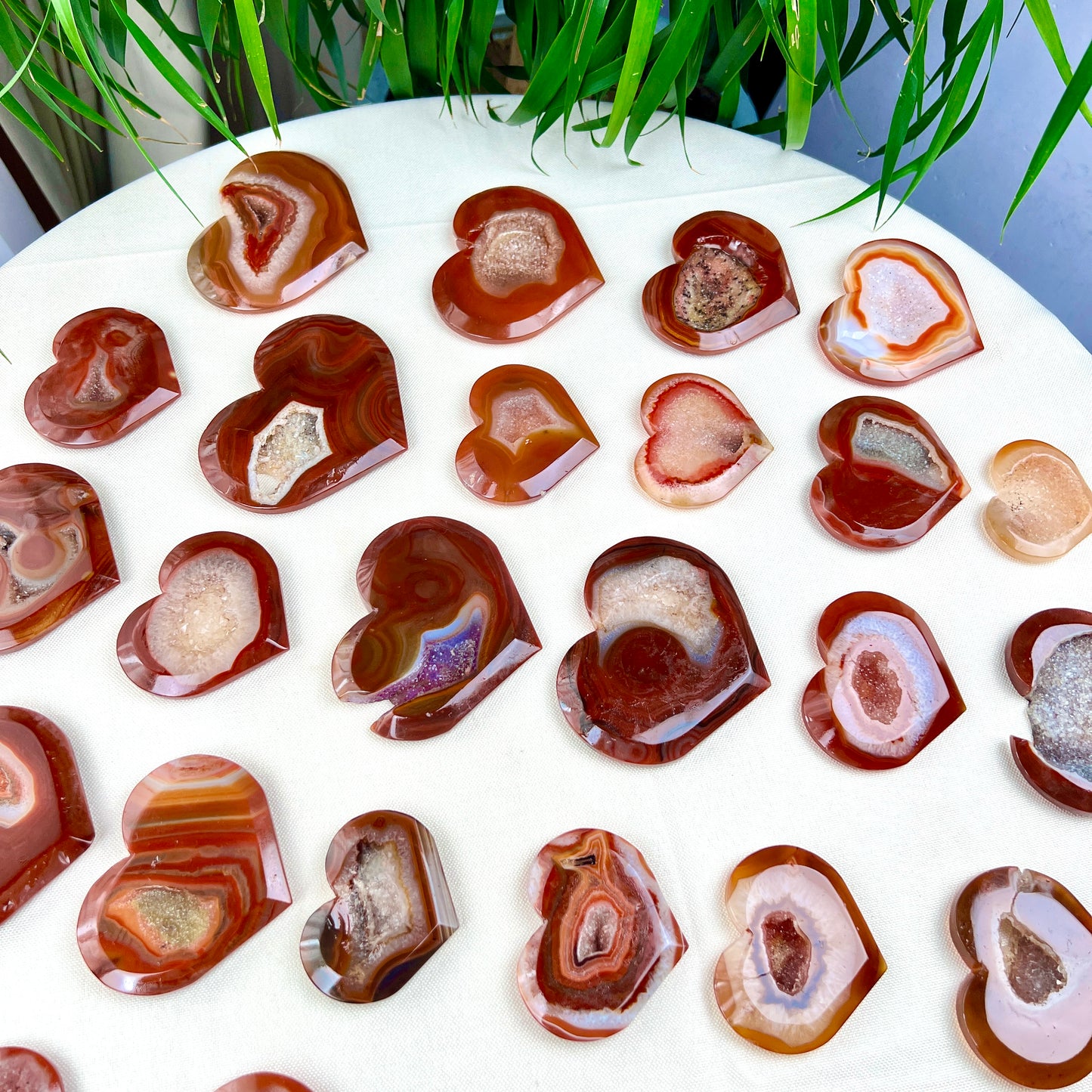 red carnelian heart