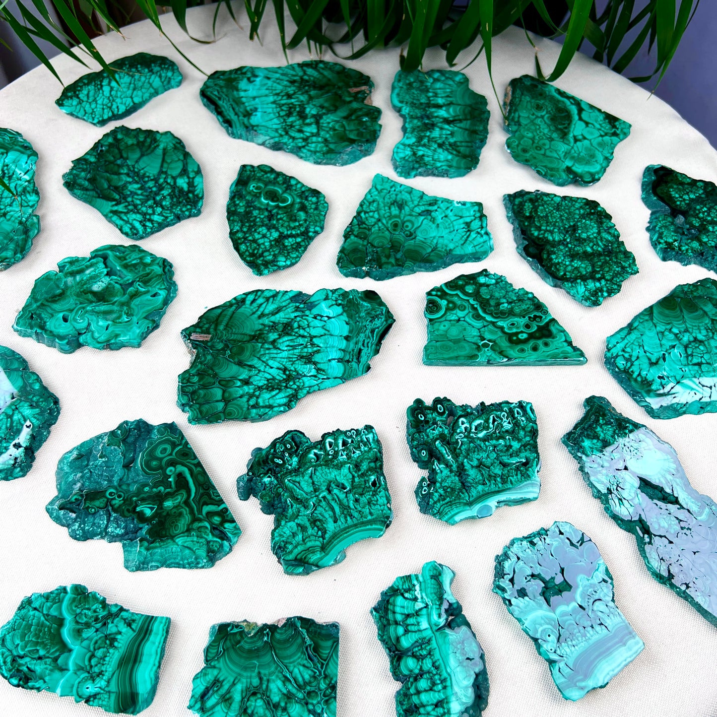 malachite slab
