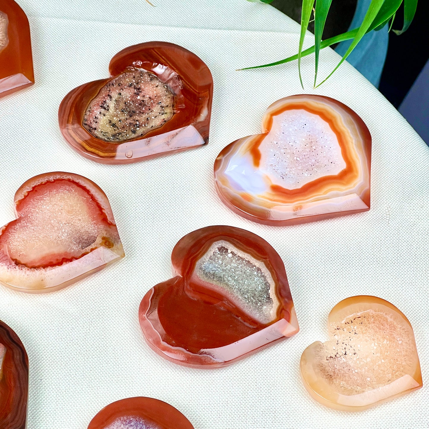 red carnelian heart