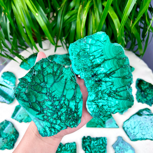 malachite slab