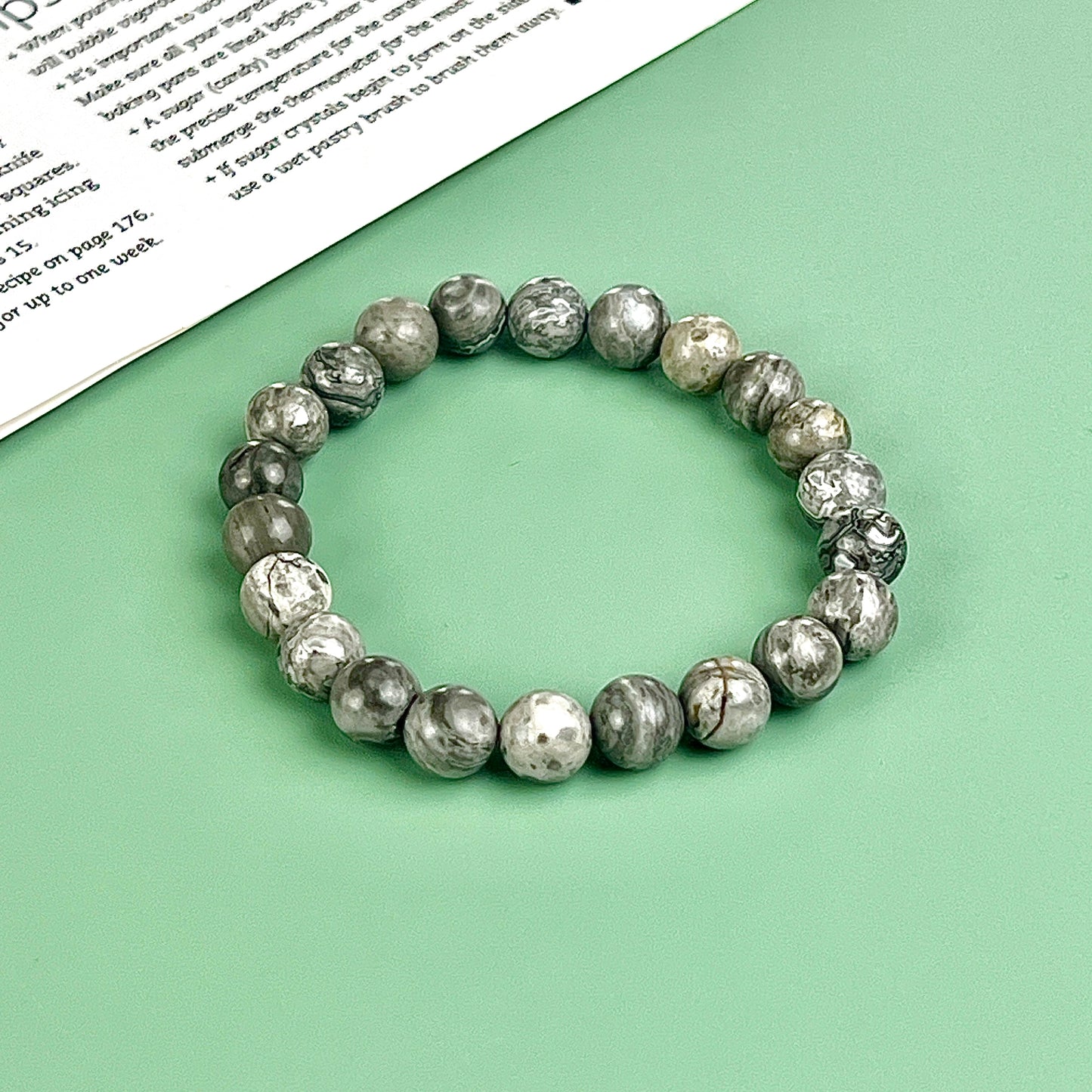 Picasso jasper bracelet  8mm