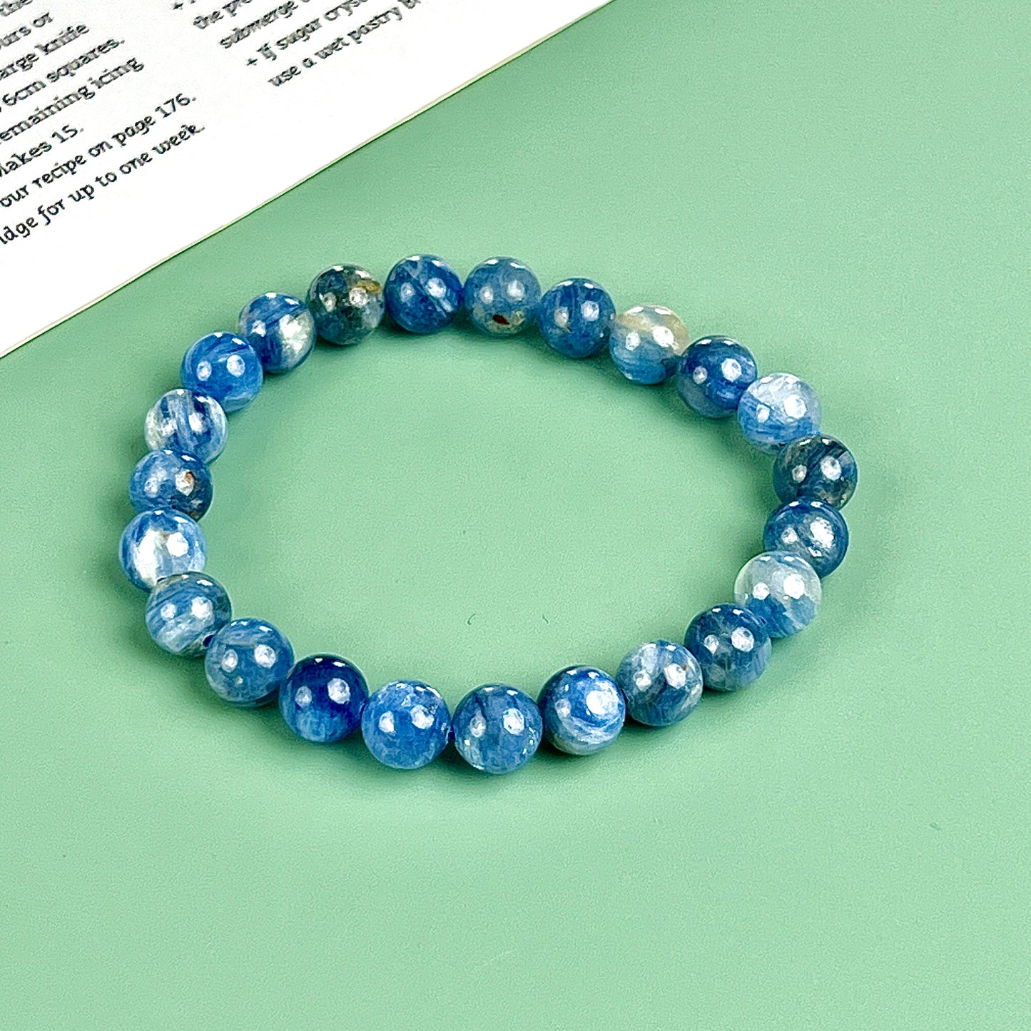 kyanite bracelet  8mm