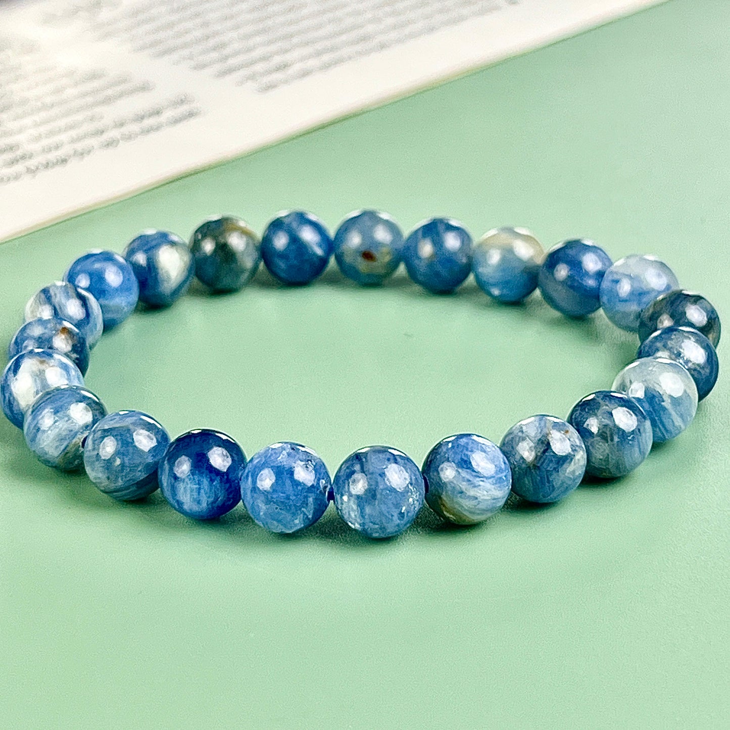 kyanite bracelet  8mm