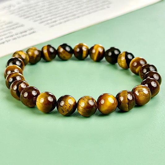 yellow tiger eye bracelet  8mm