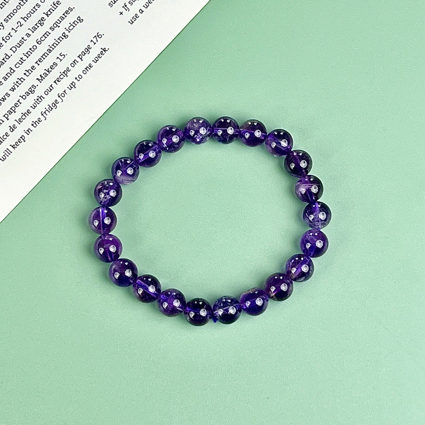 amethyst bracelet  8mm