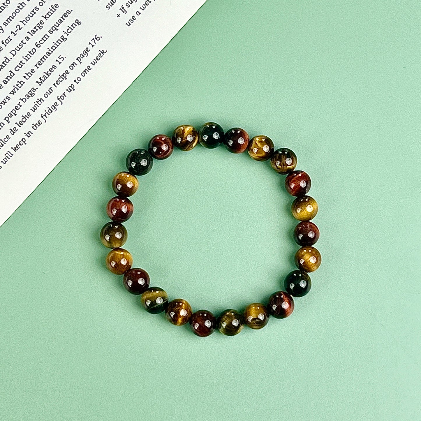 colourful tiger eye bracelet 8mm