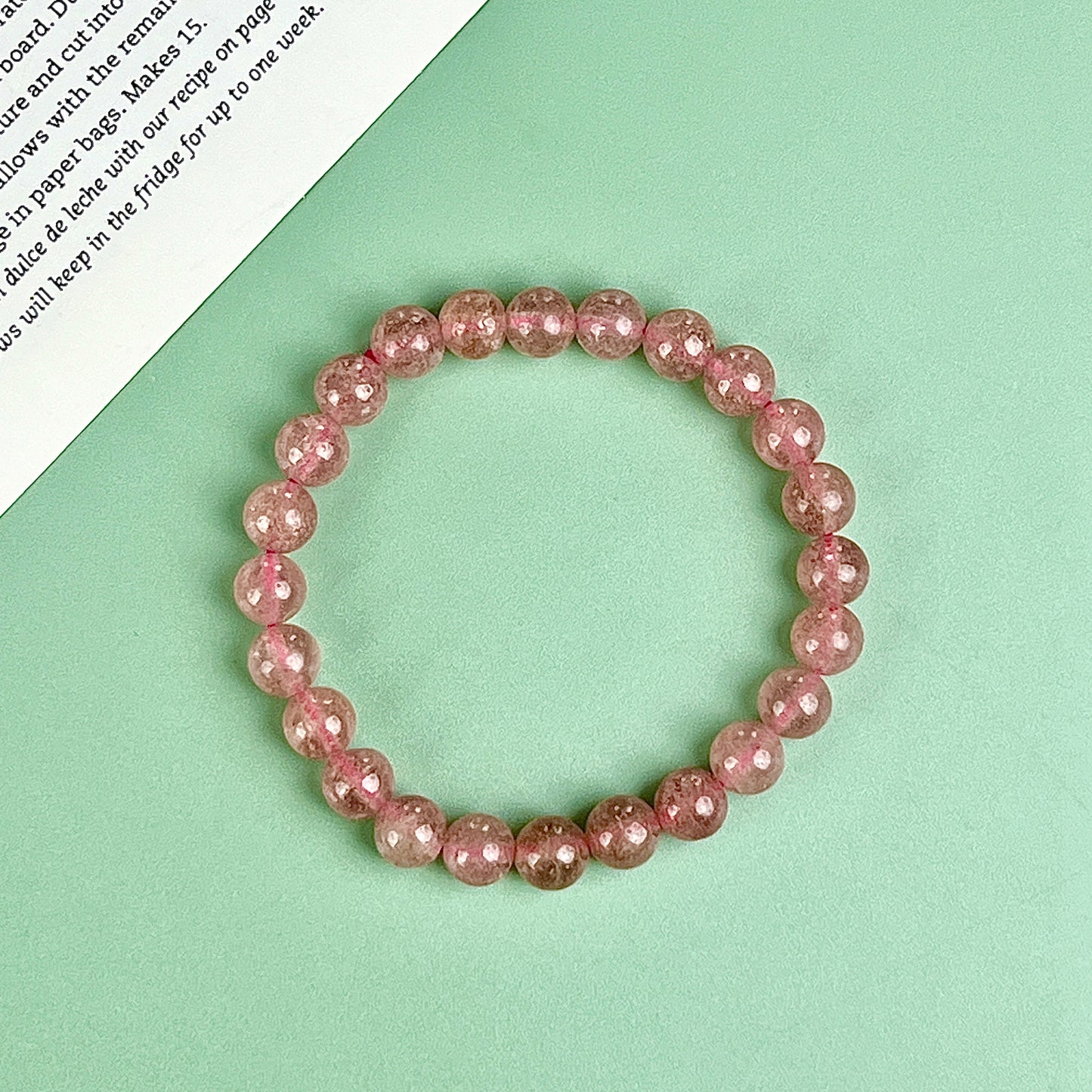 strawberry bracelet 8mm
