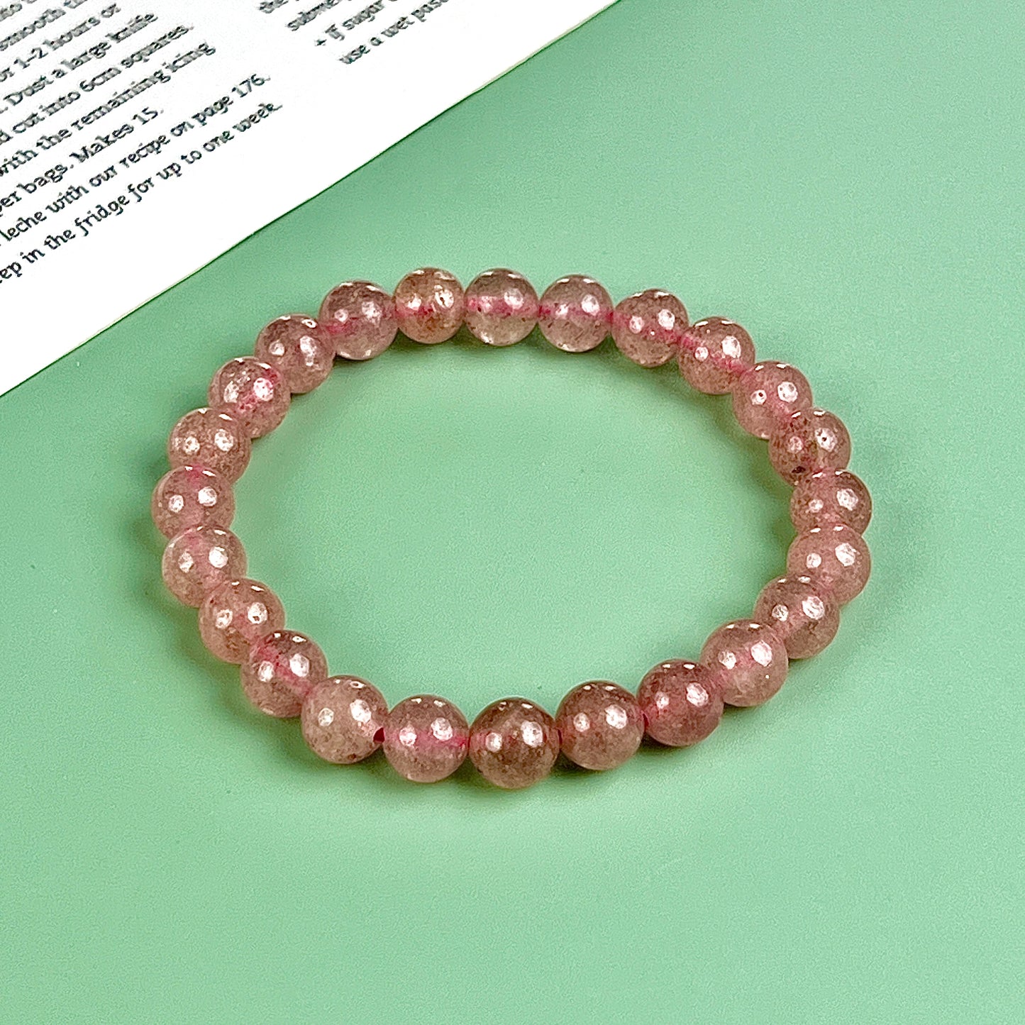strawberry bracelet 8mm