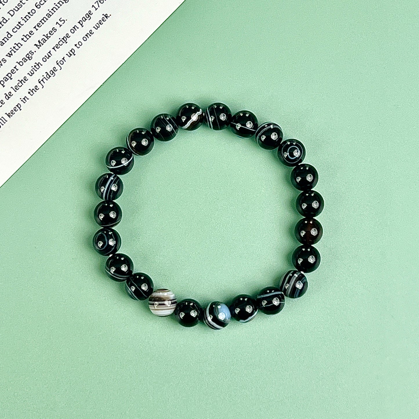 black sardonyx bracelet 8mm