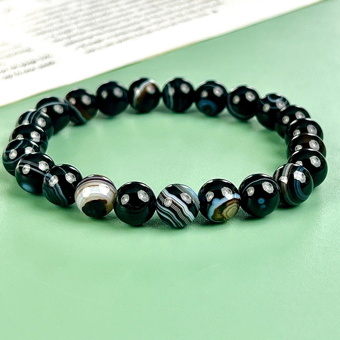 black sardonyx bracelet 8mm