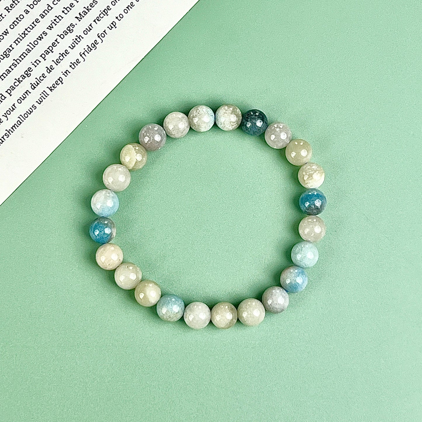 Angelite bracelet  8mm
