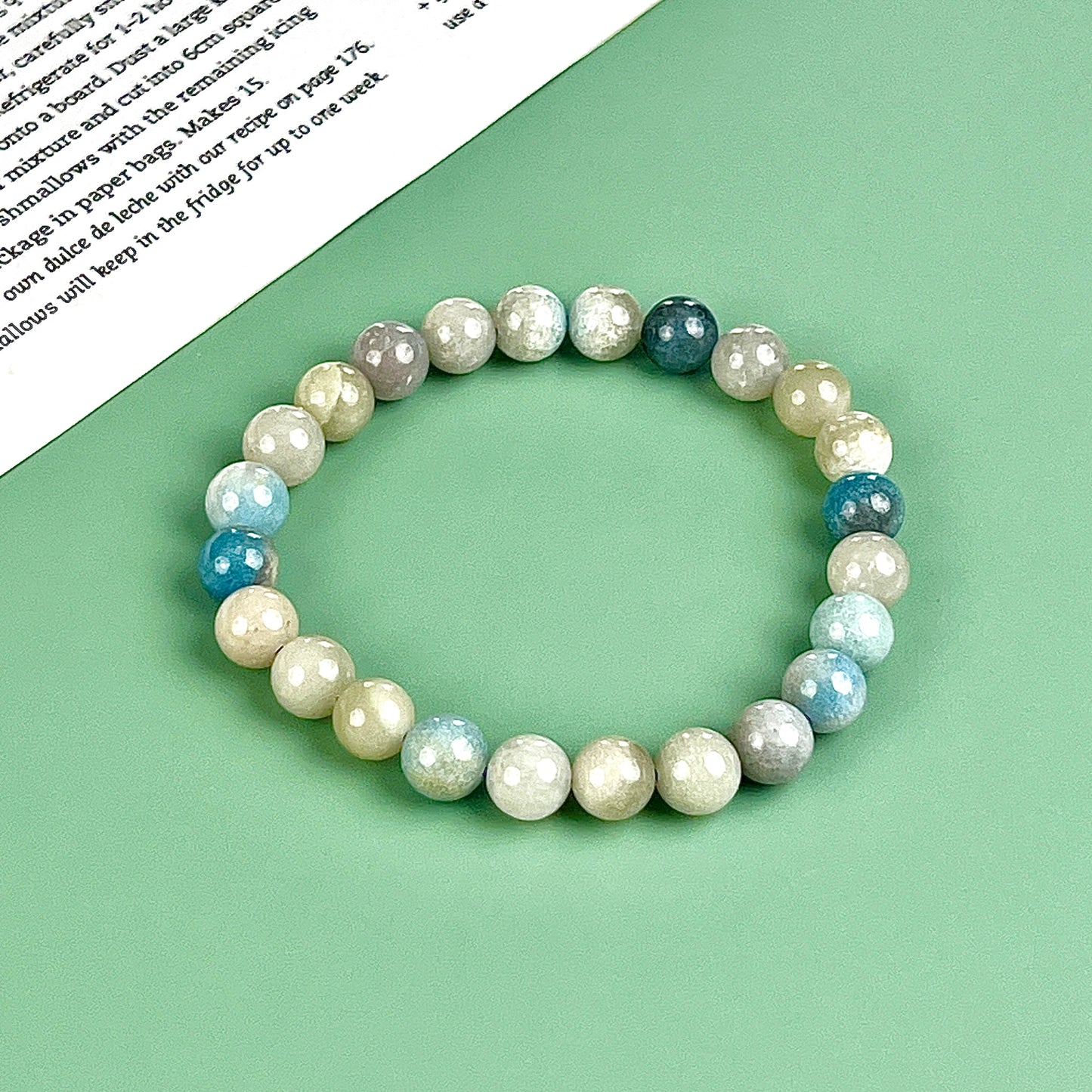 Angelite bracelet  8mm