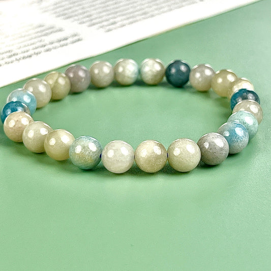 Angelite bracelet  8mm
