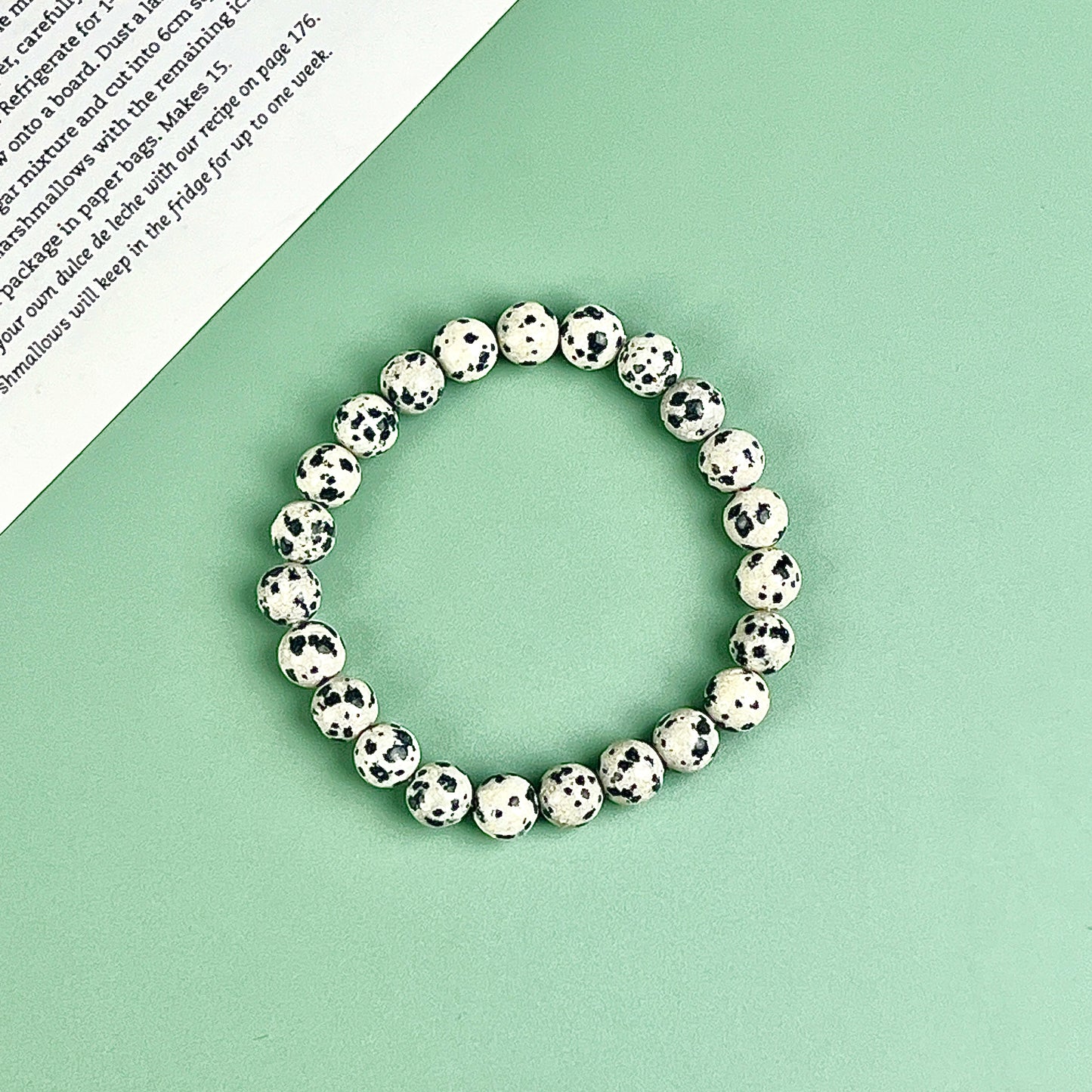 dalmatian  bracelet  8mm