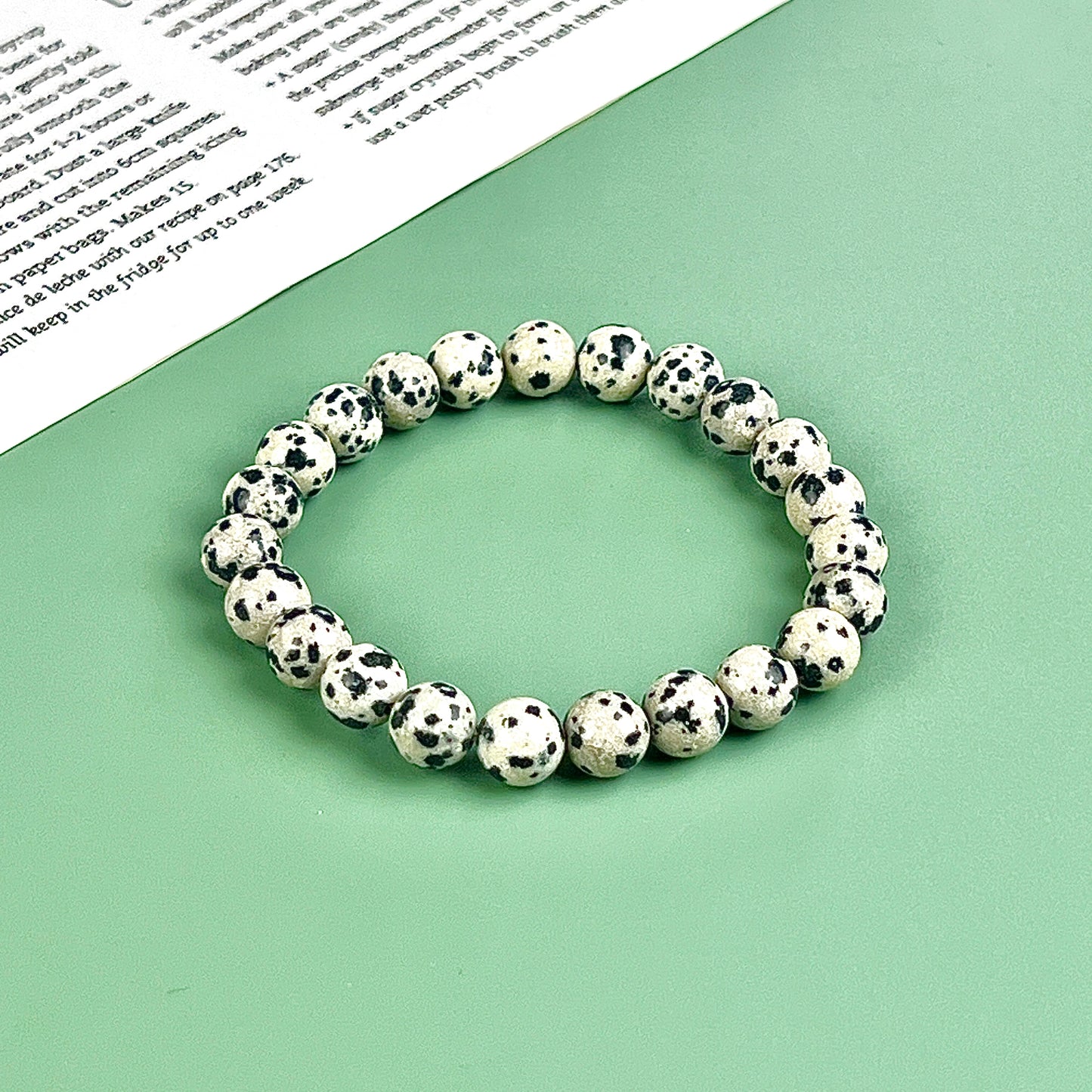 dalmatian  bracelet  8mm