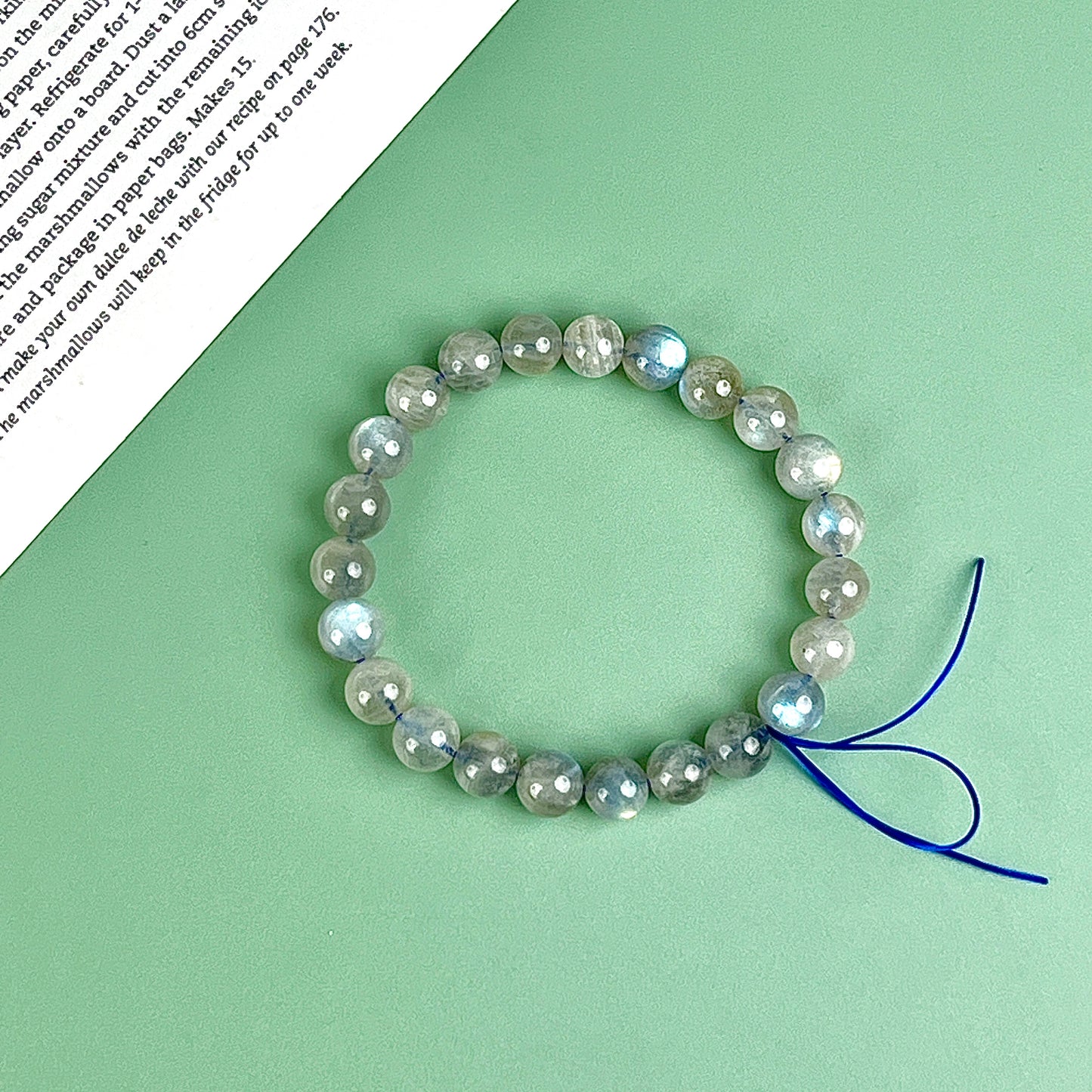 blue labradorite bracelet  8mm