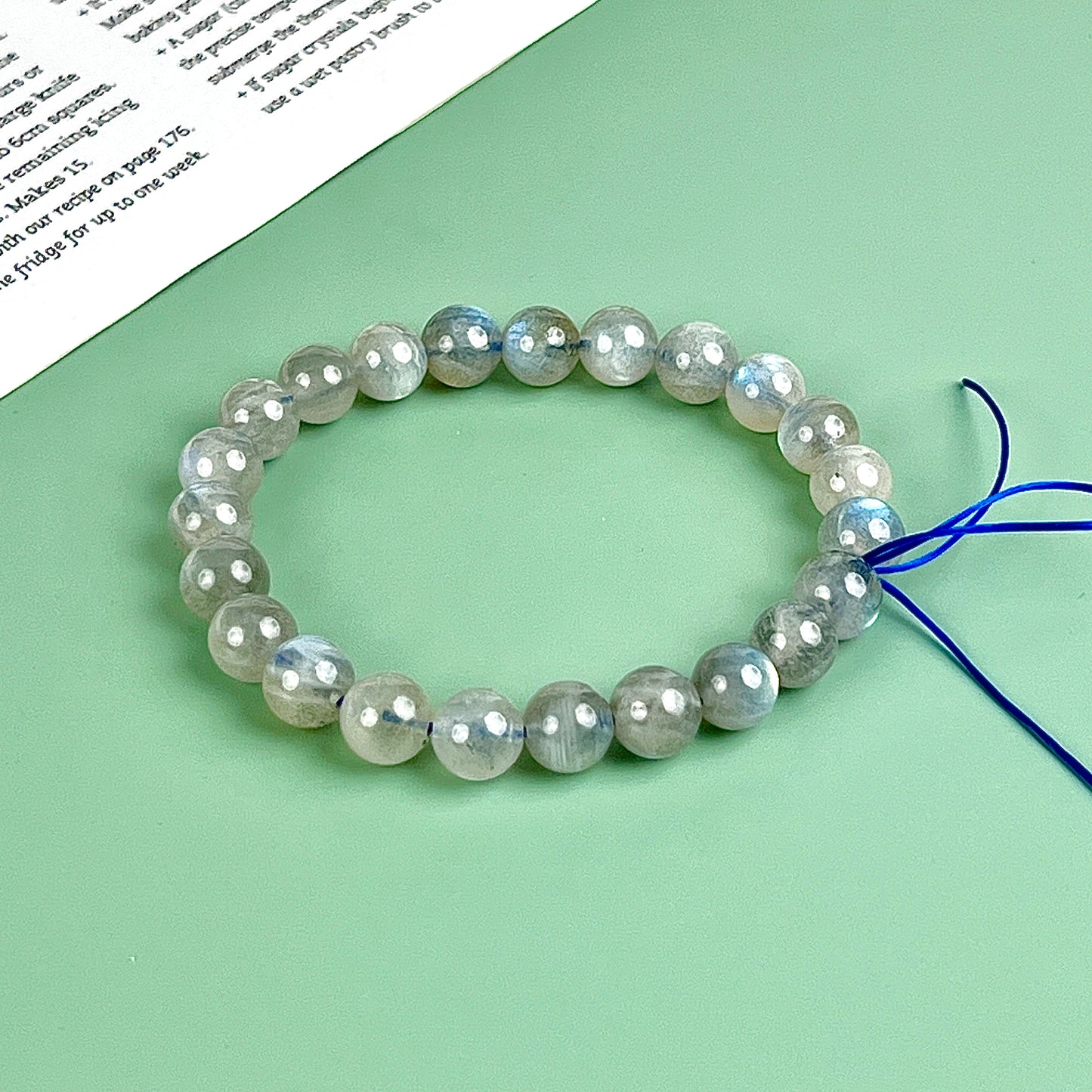 blue labradorite bracelet  8mm