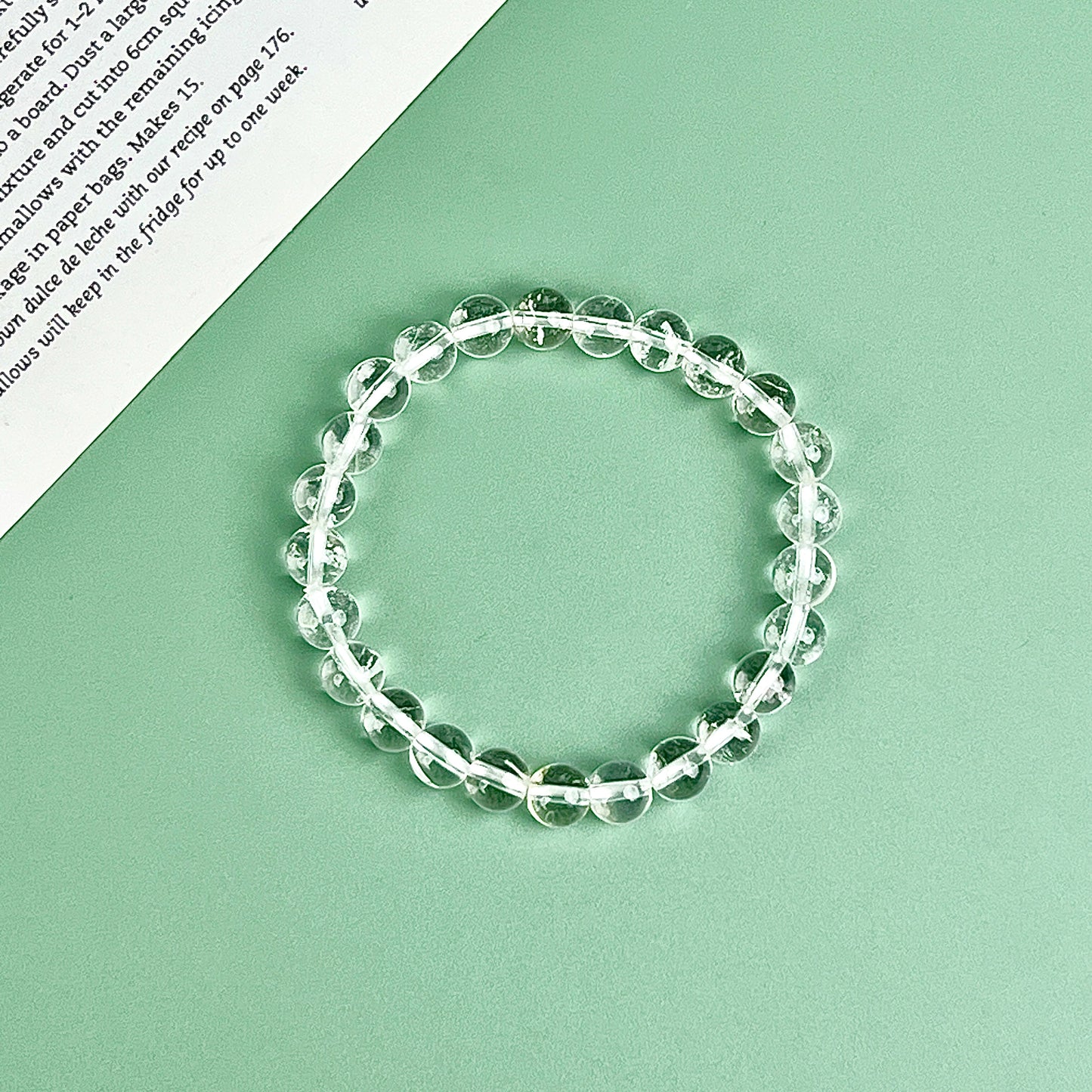 clear quartz bracelet  8mm