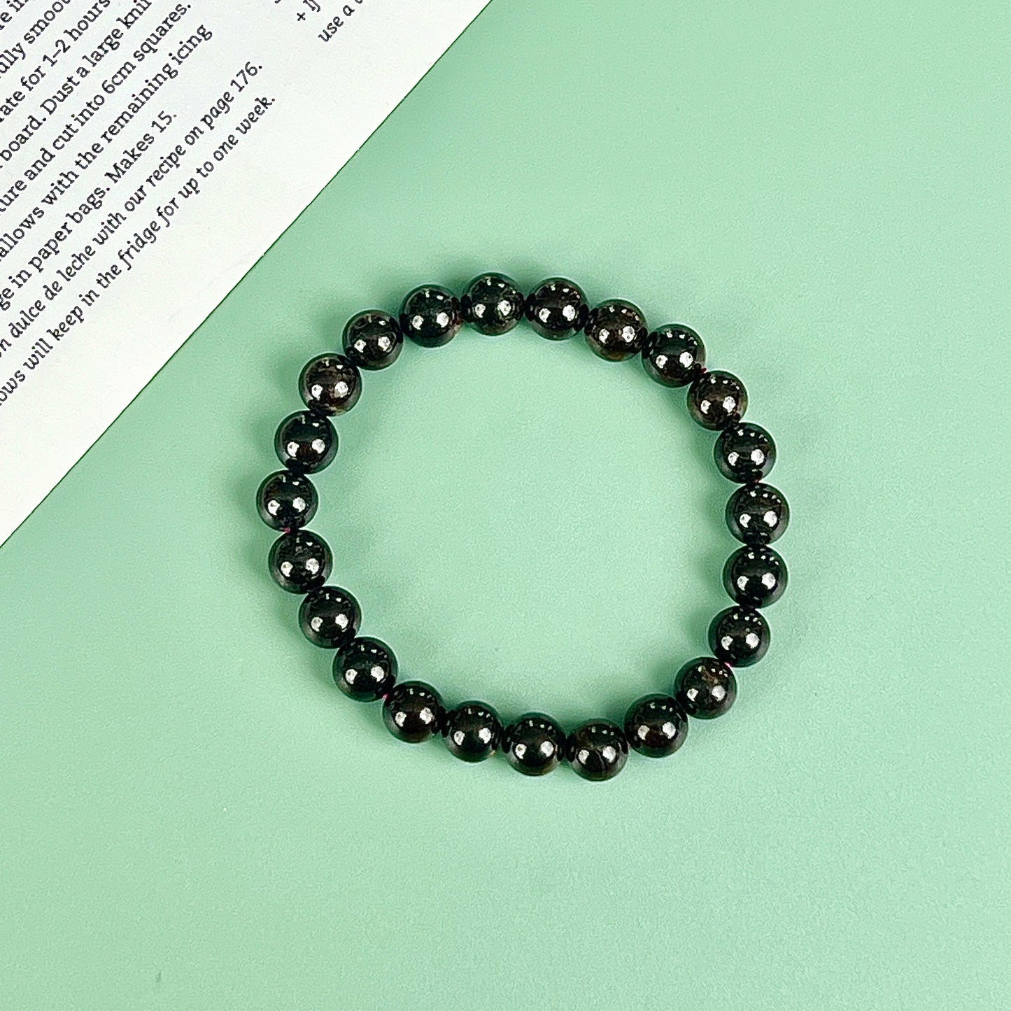 garnet bracelet  8mm