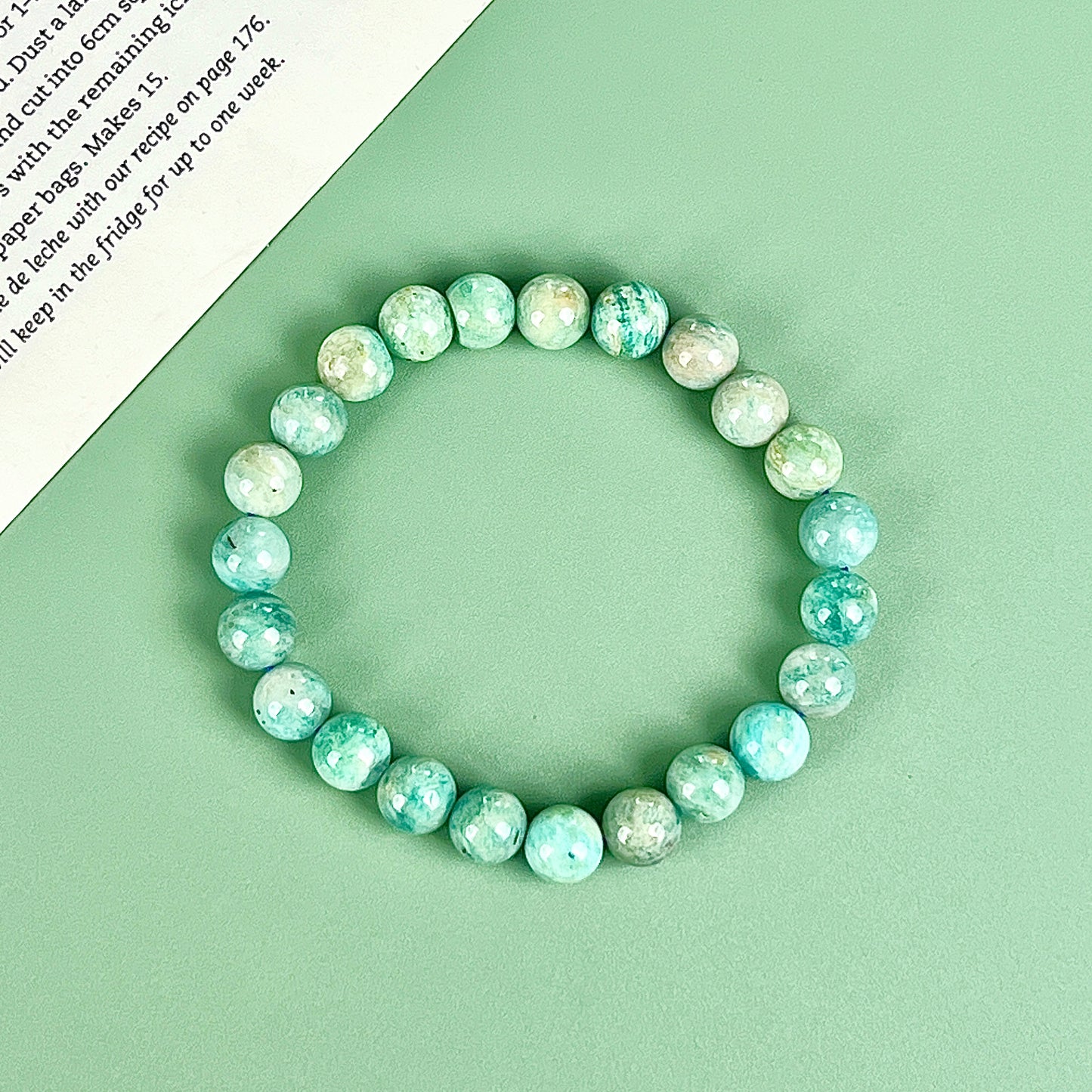 amozonite bracelet  8mm