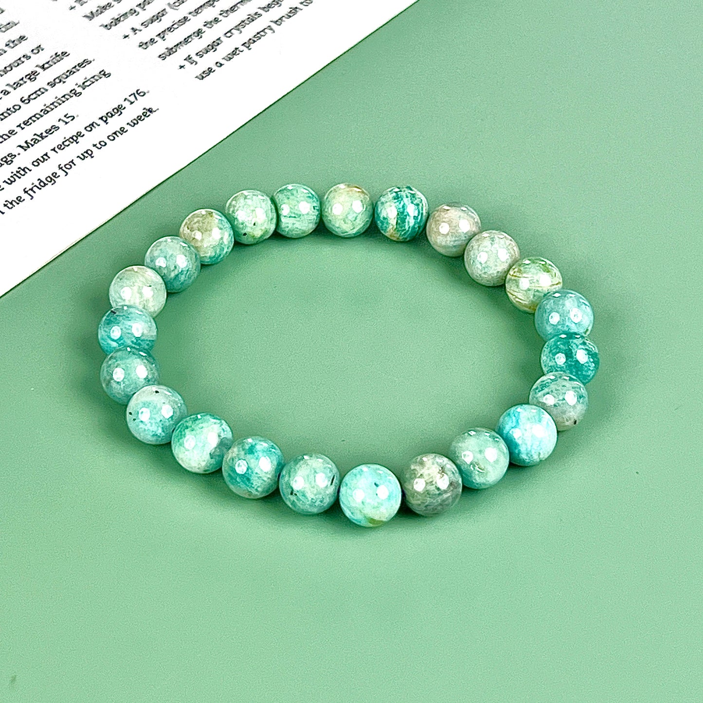 amozonite bracelet  8mm