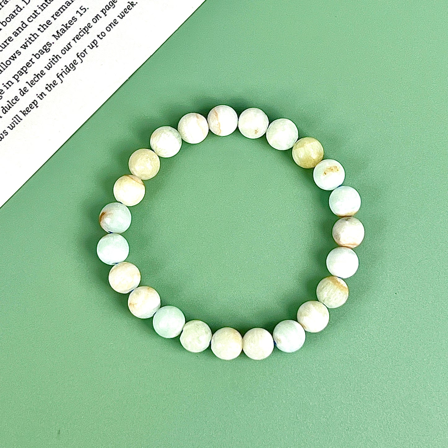 Caribbean calcite bracelet  8mm