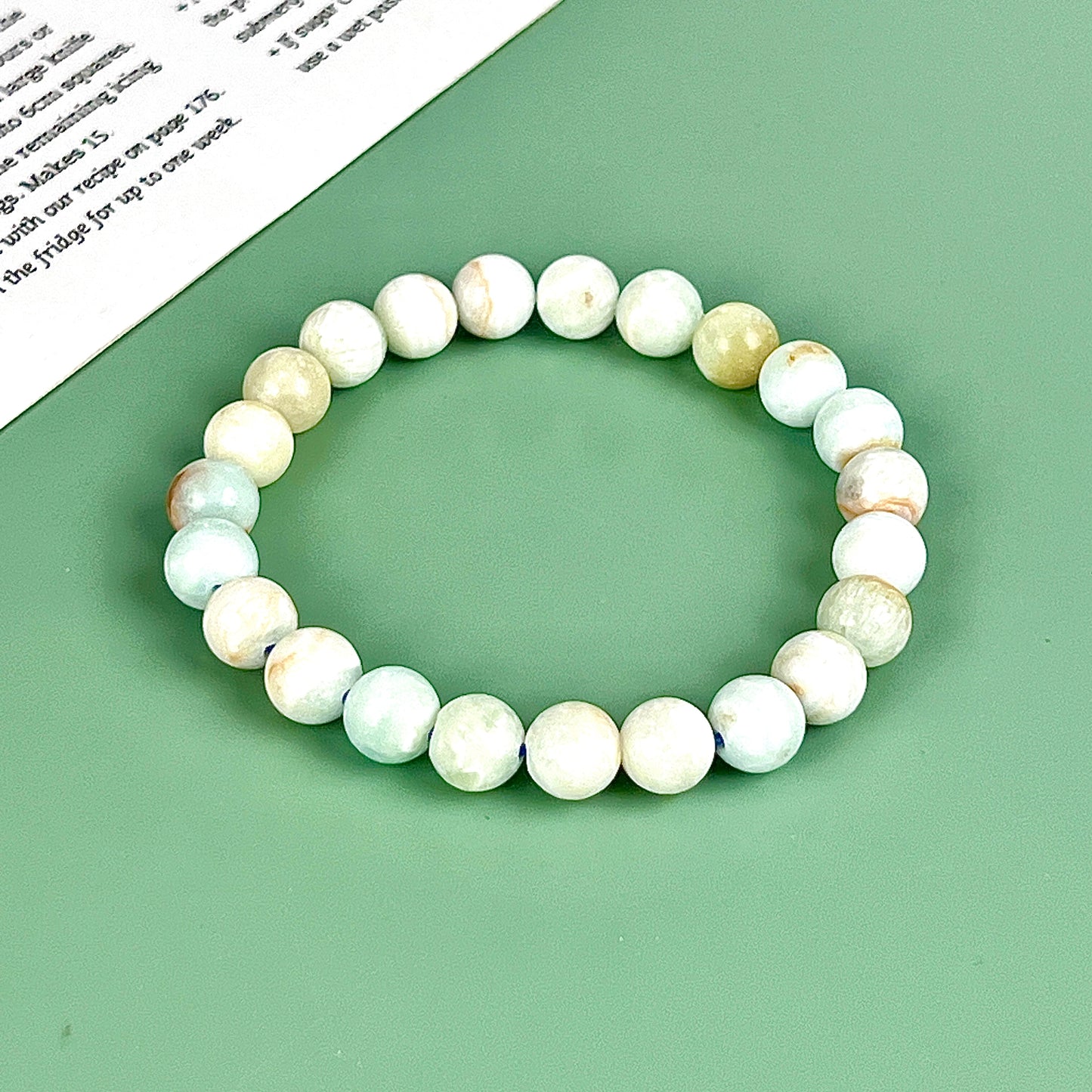 Caribbean calcite bracelet  8mm