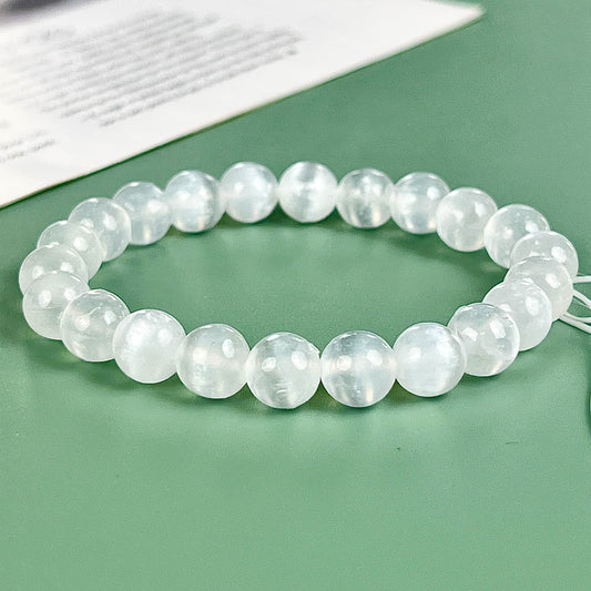 selenite bracelet  8mm