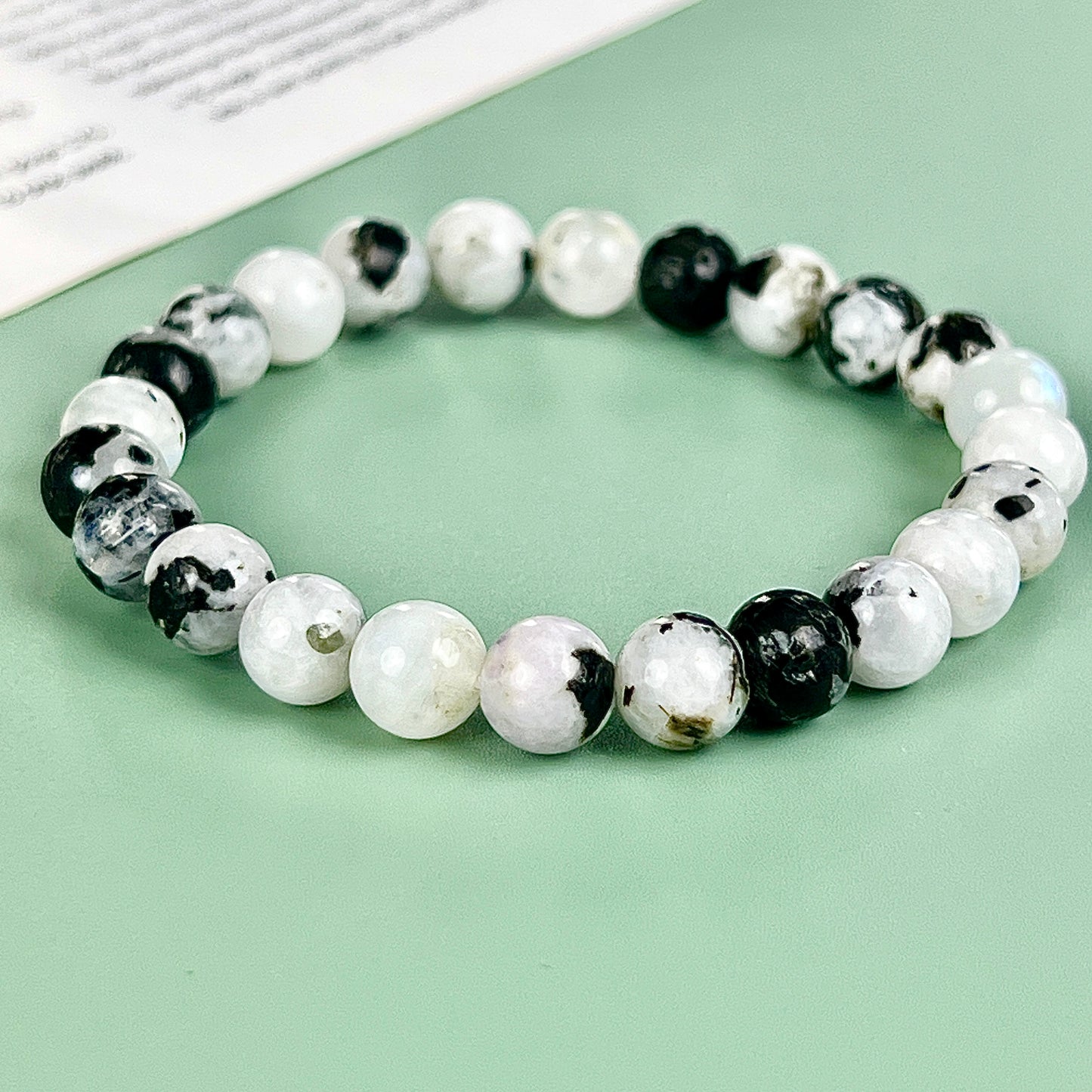 blue moonlight bracelet  8mm