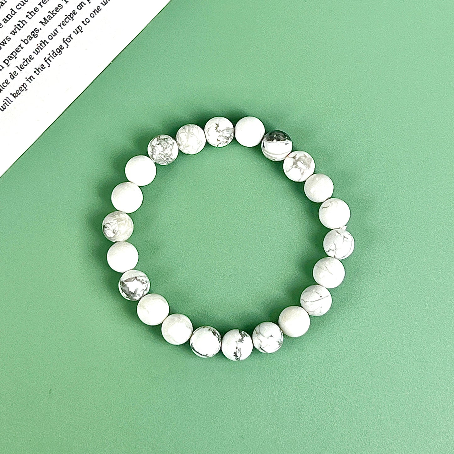 howlite bracelet  8mm