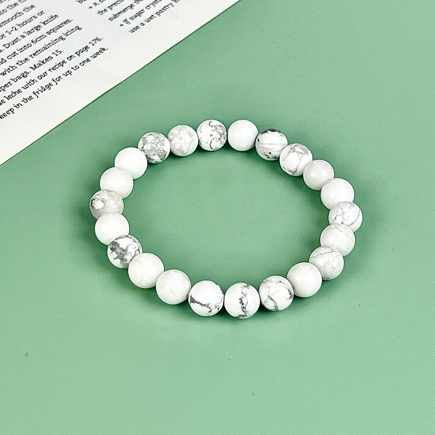howlite bracelet  8mm