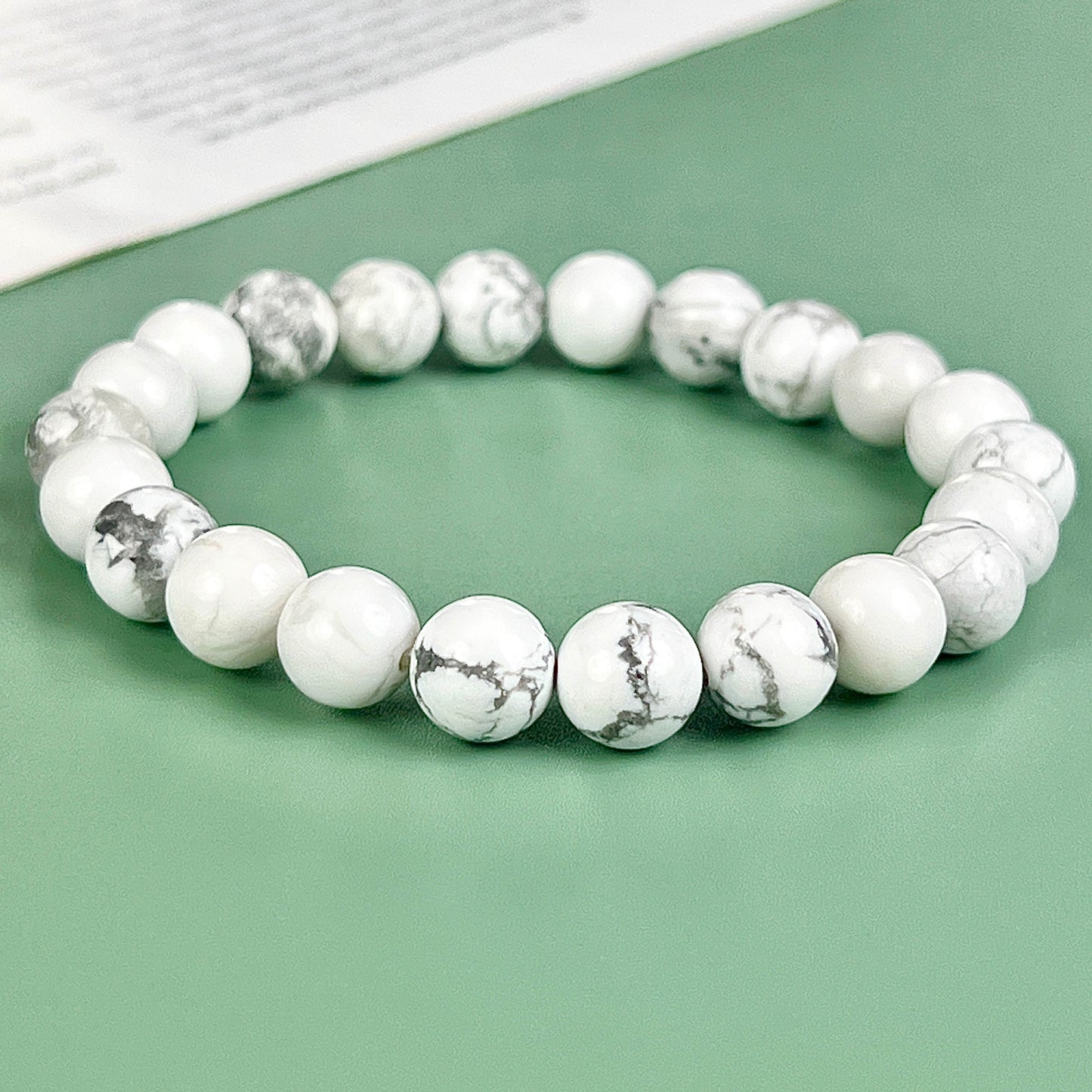 howlite bracelet  8mm