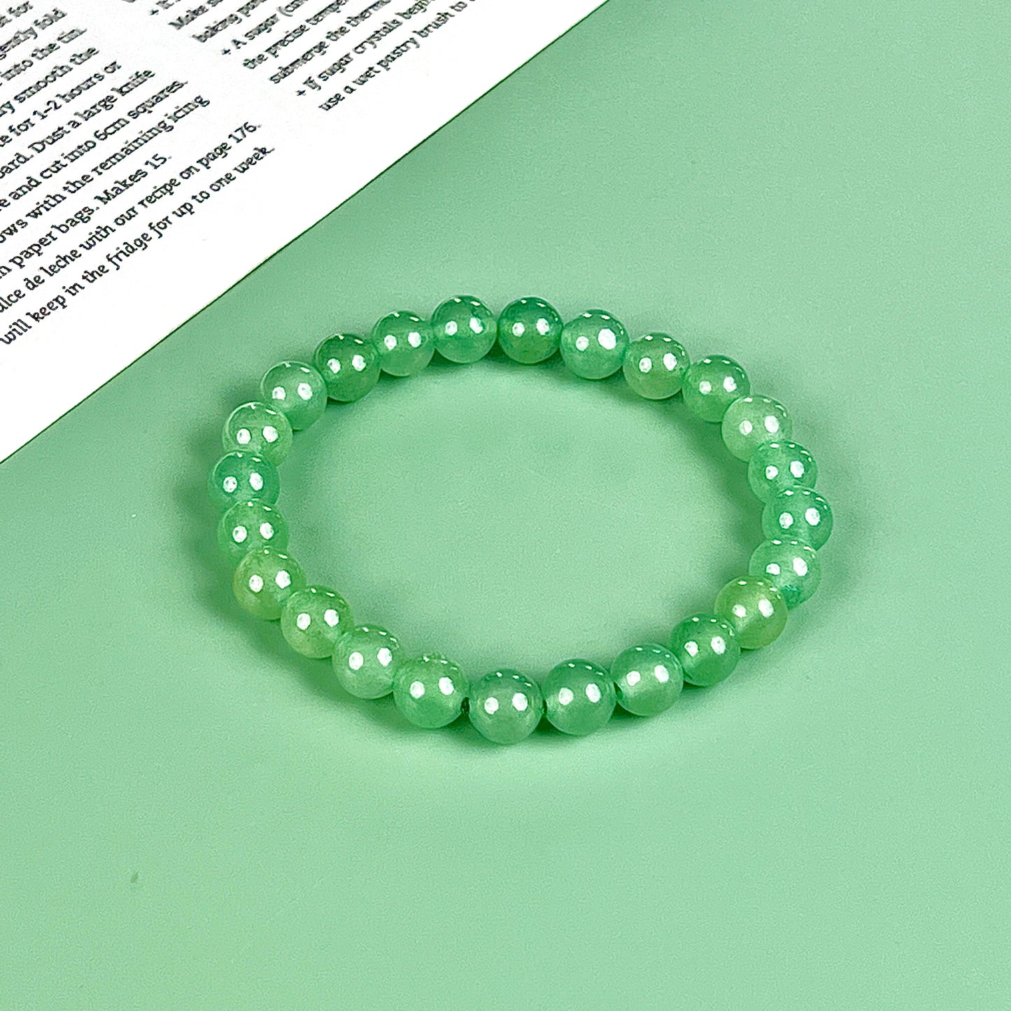 green aventrine bracelet  8mm