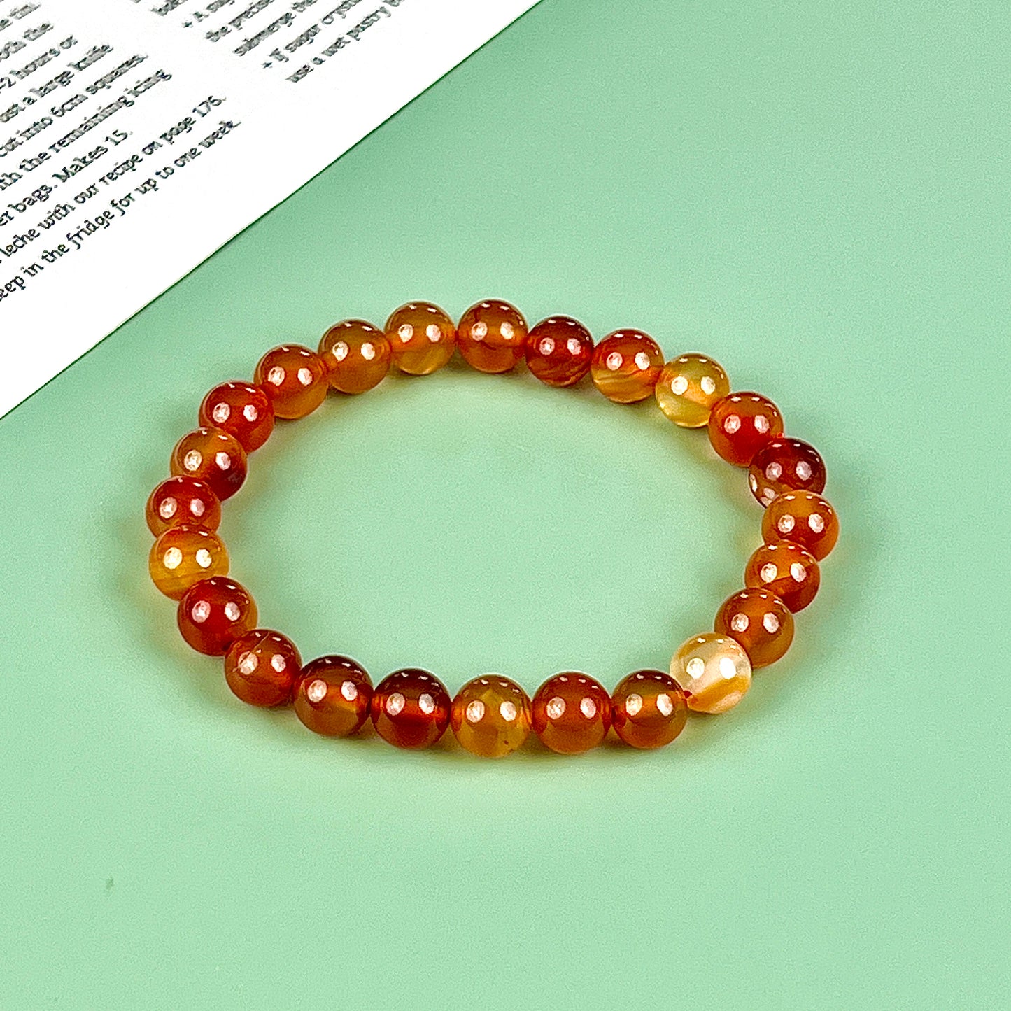 red carnelian bracelet  8mm