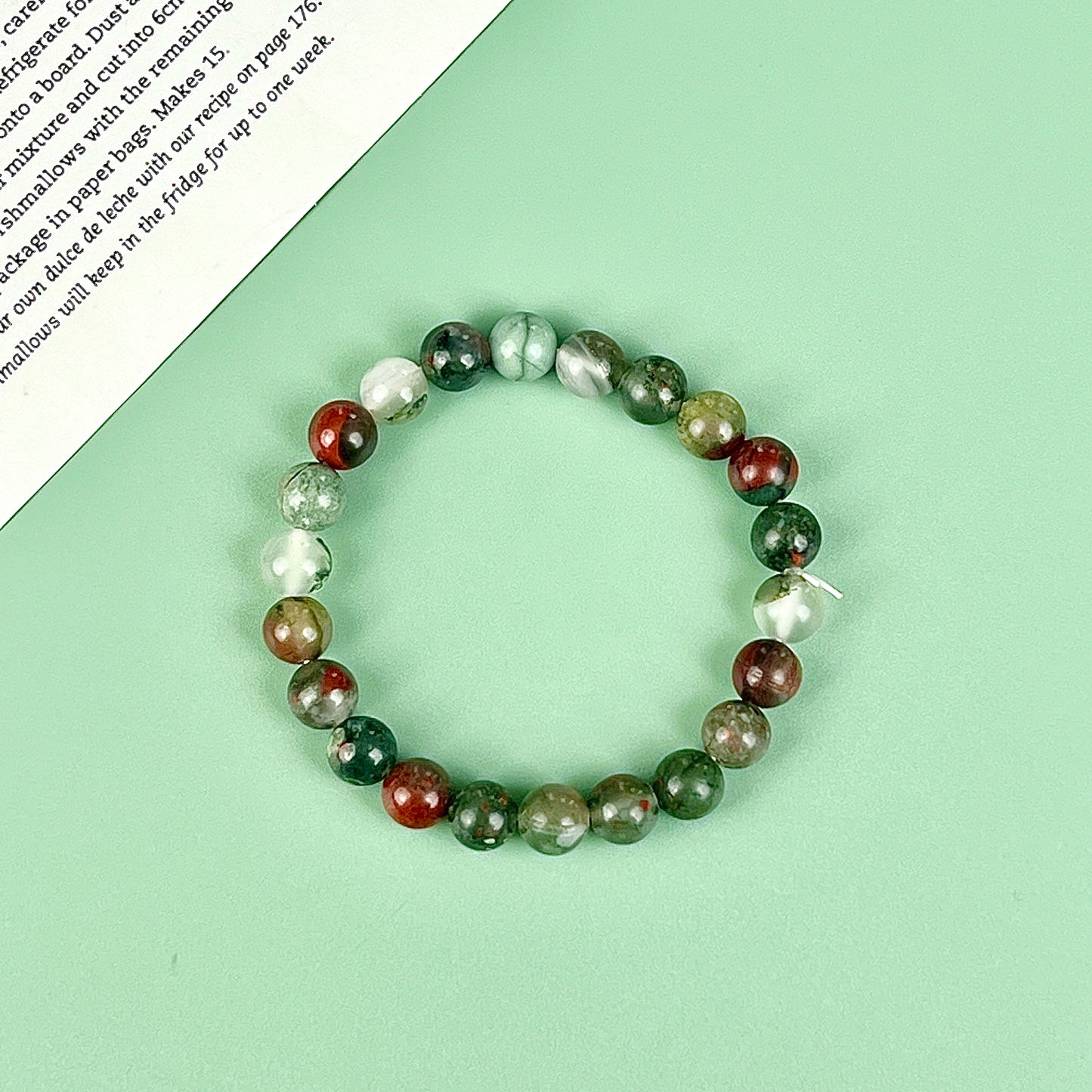 African blood bracelet  8mm