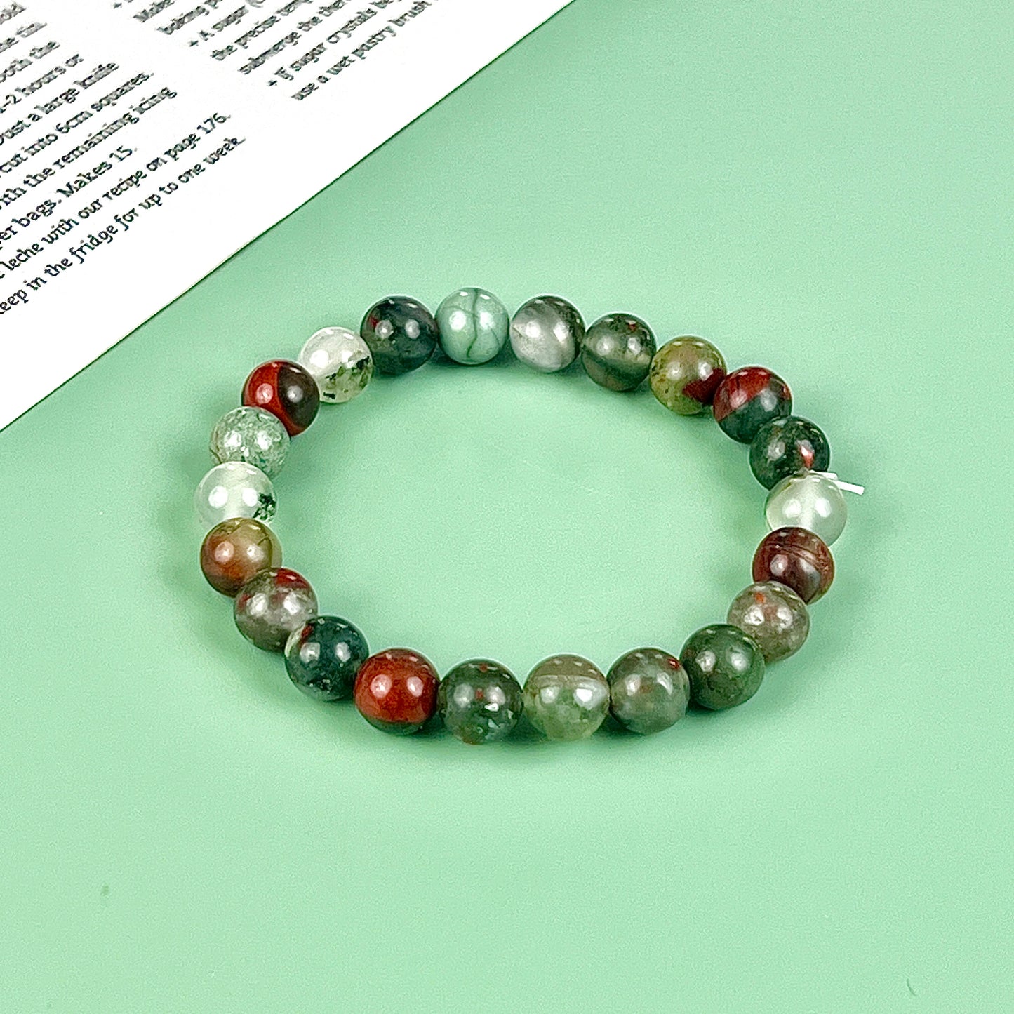African blood bracelet  8mm