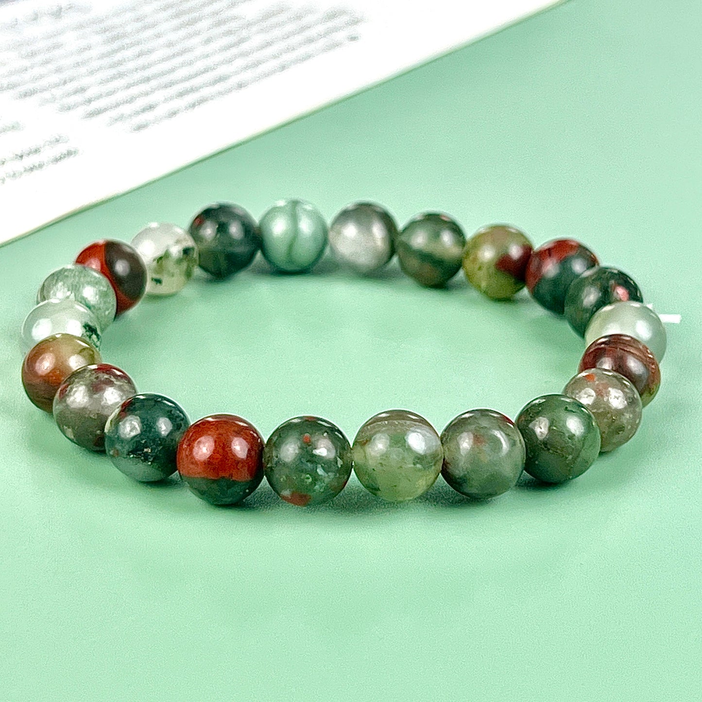 African blood bracelet  8mm