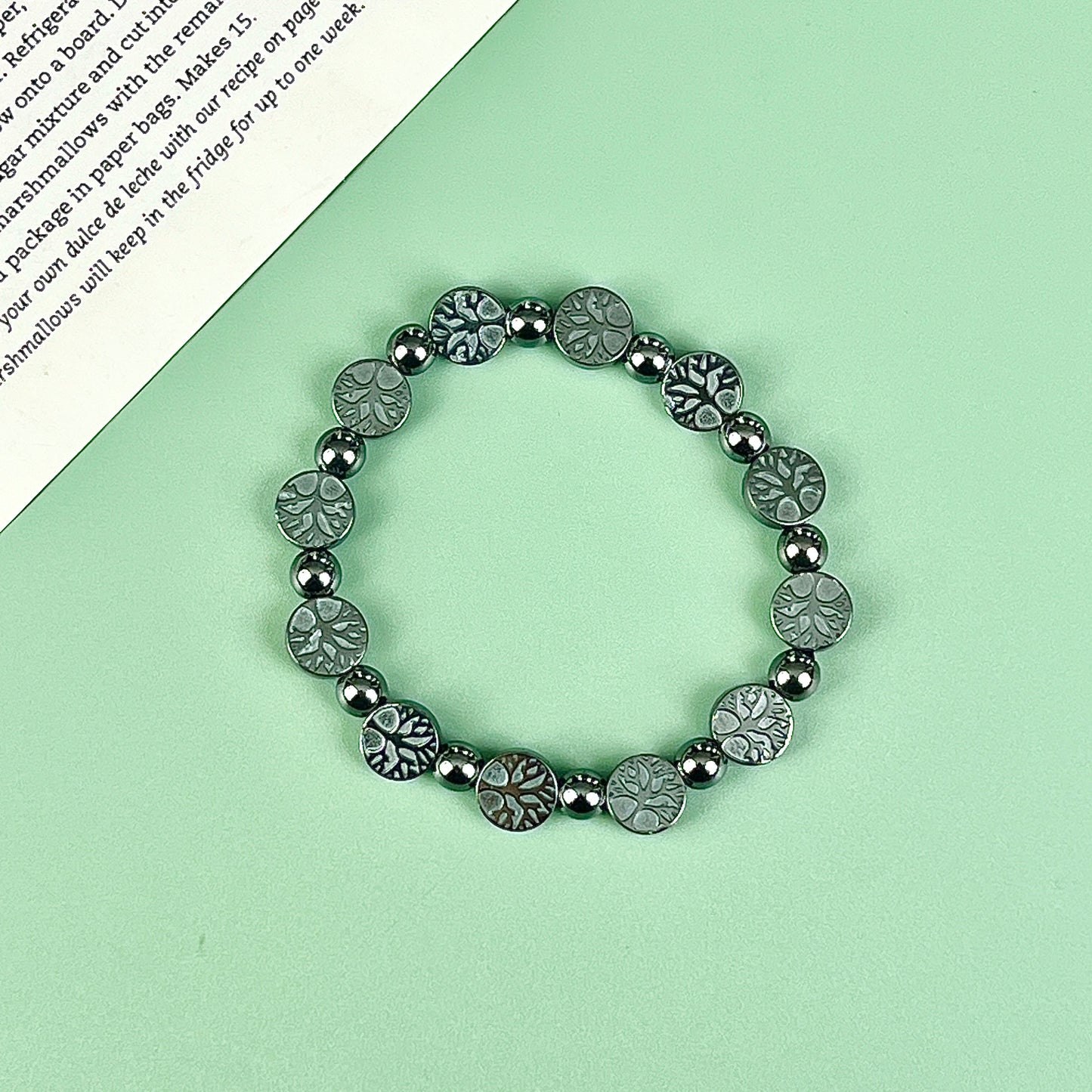 Hematite bracelet  8mm