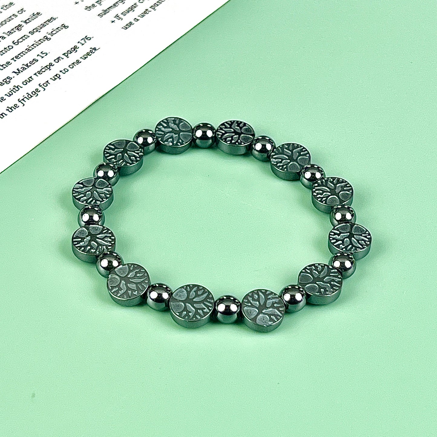 Hematite bracelet  8mm