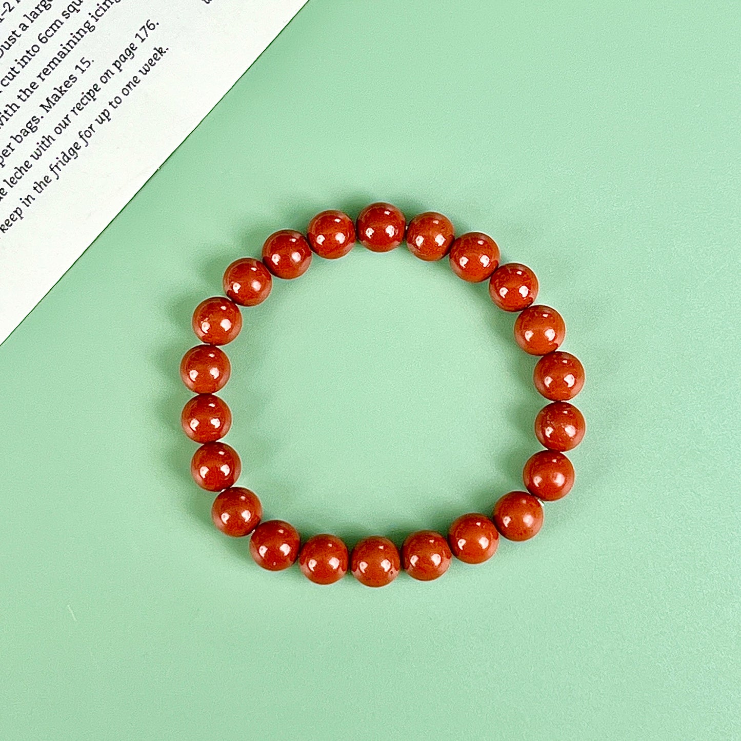 red jasper bracelet  8mm