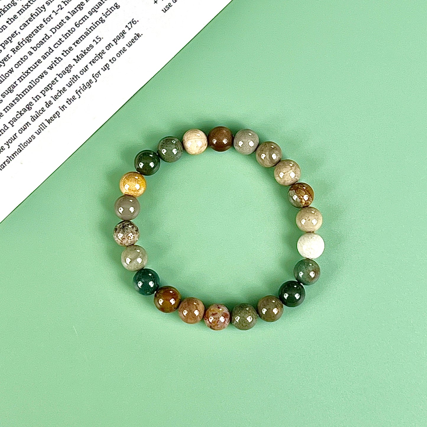 ocean jasper bracelet A  8mm
