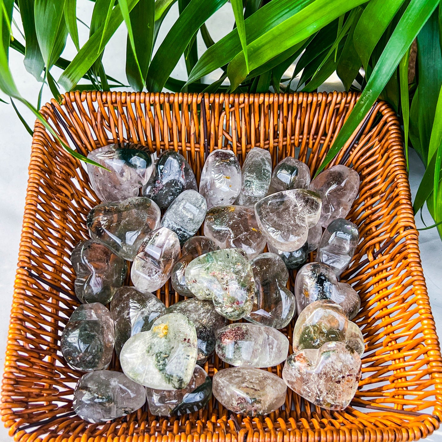 garden quartz heart