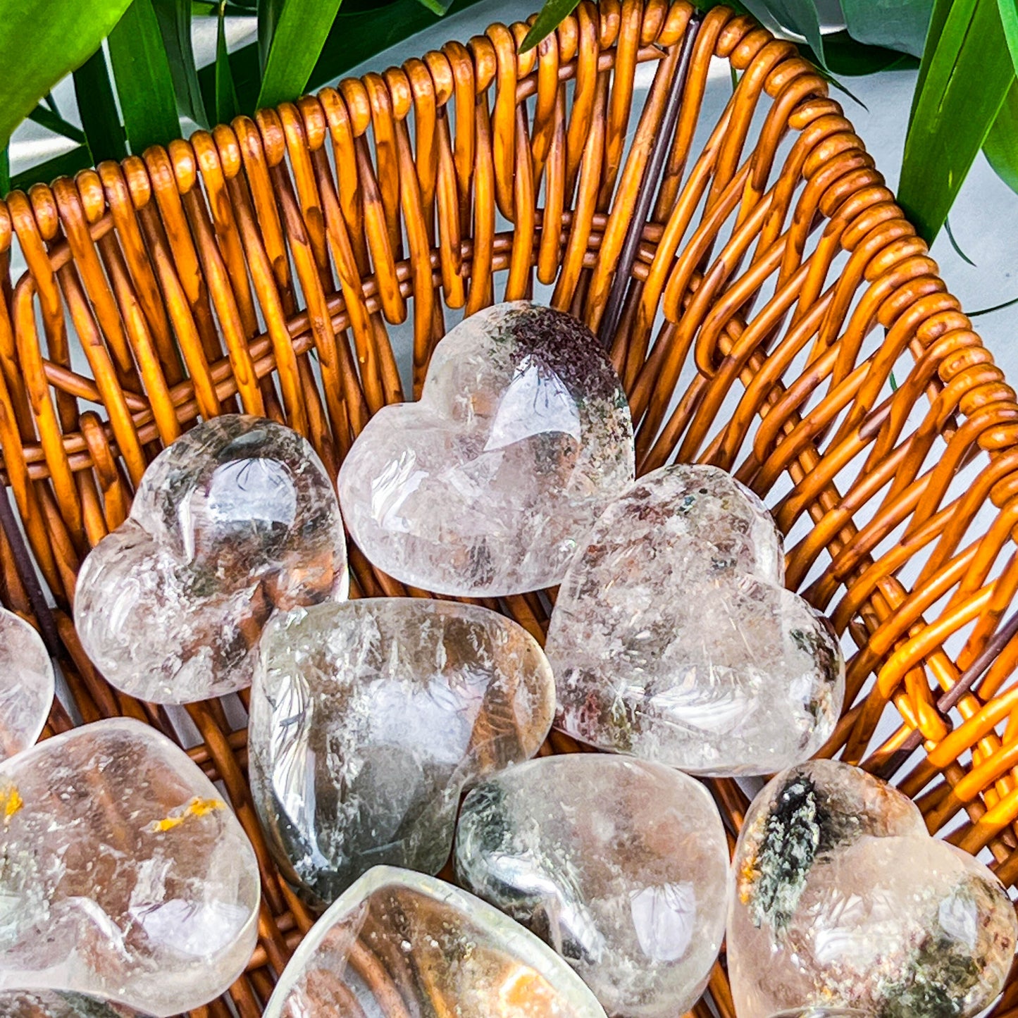garden quartz heart