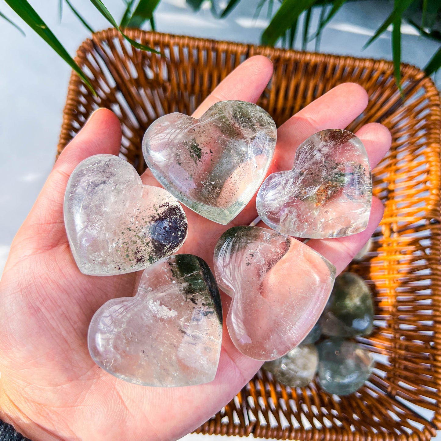 garden quartz heart